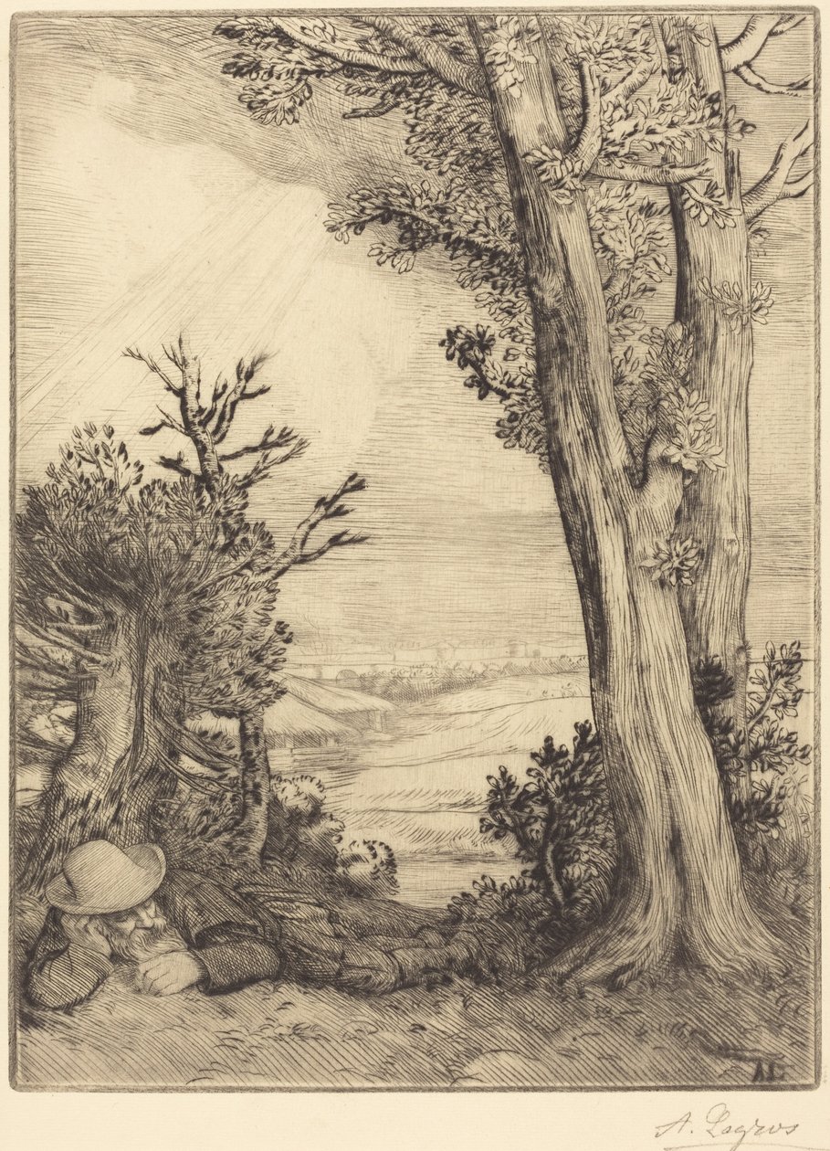 Siesta in the Country (Sesta no campo) de Alphonse Legros