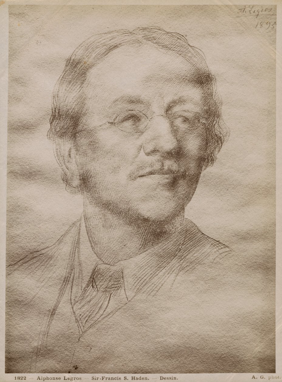 Sir Francis Seymour Haden Junior, 1895 (goldpoint no papel) (veja também 414598) de Alphonse Legros