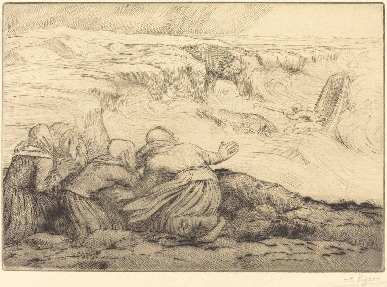 Pequeno barco em perigo (Barque em perigo) de Alphonse Legros