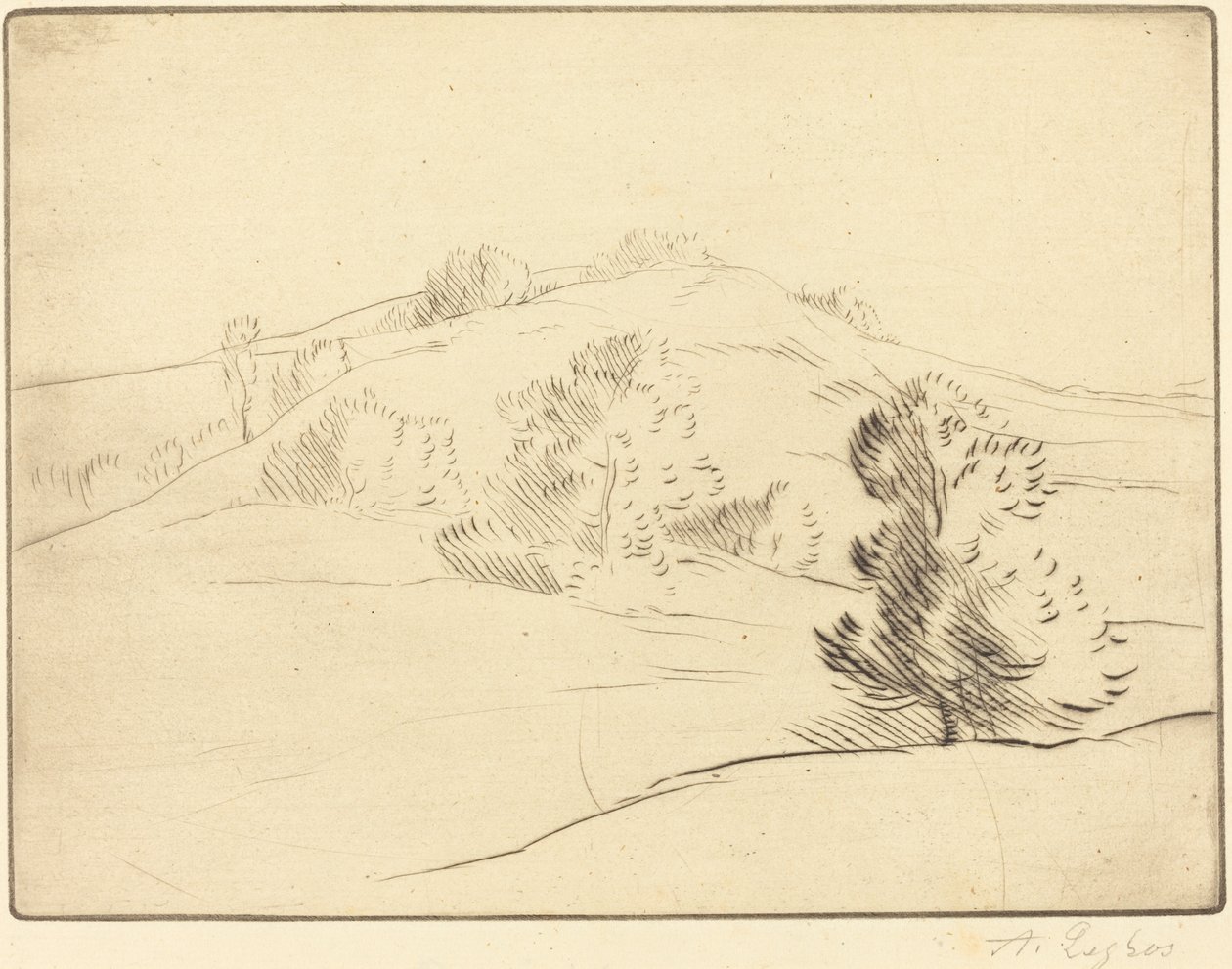 Pequena Colina Le coteau. de Alphonse Legros