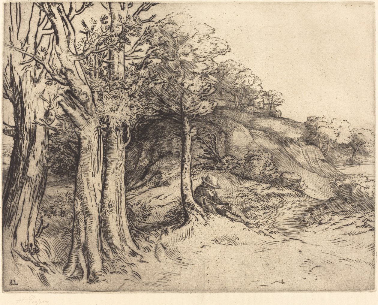 Solidão (Solidão (Paisagem)) de Alphonse Legros