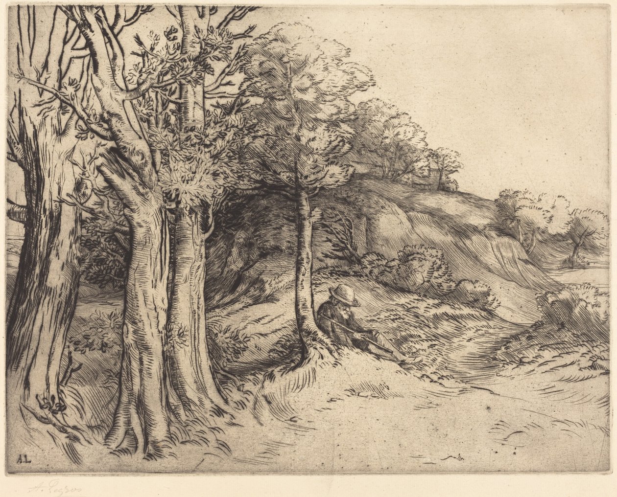 Solidão (Solidão (Paisagem)) de Alphonse Legros