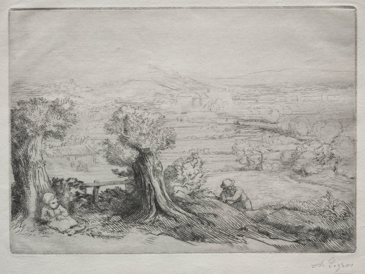 Lembrança de um vale na Borgonha de Alphonse Legros