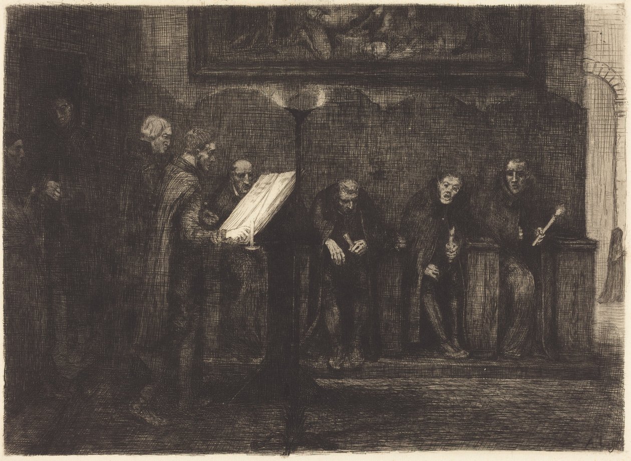 Spanish Singers (Os cantores espanhóis) de Alphonse Legros