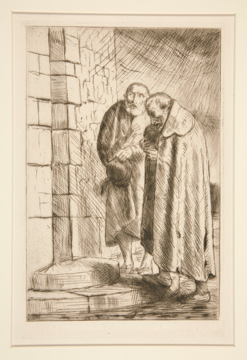 São Pedro e São Paulo a la porte de M. Richard, de Histoire du Bonhomme Misere (São Pedro e São Paulo em Mr Richard de Alphonse Legros