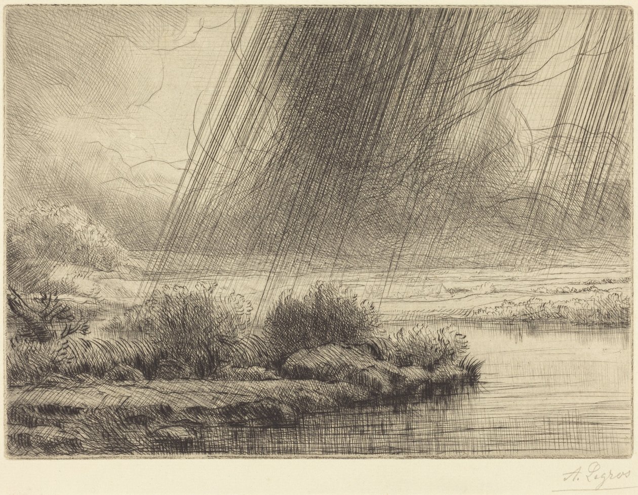 Storm (Uma tempestade) de Alphonse Legros