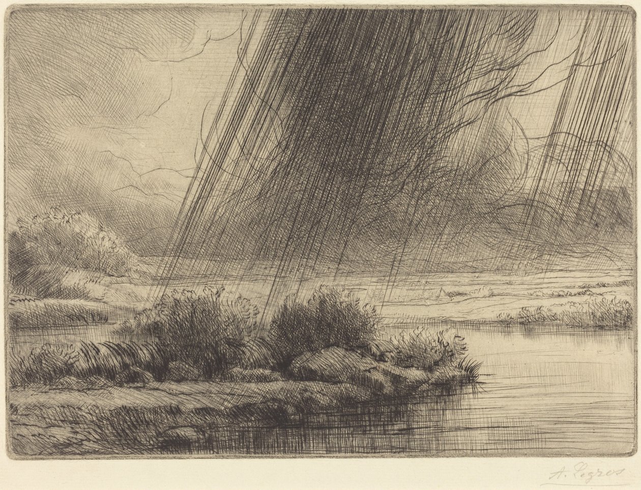 Storm (Uma tempestade) de Alphonse Legros