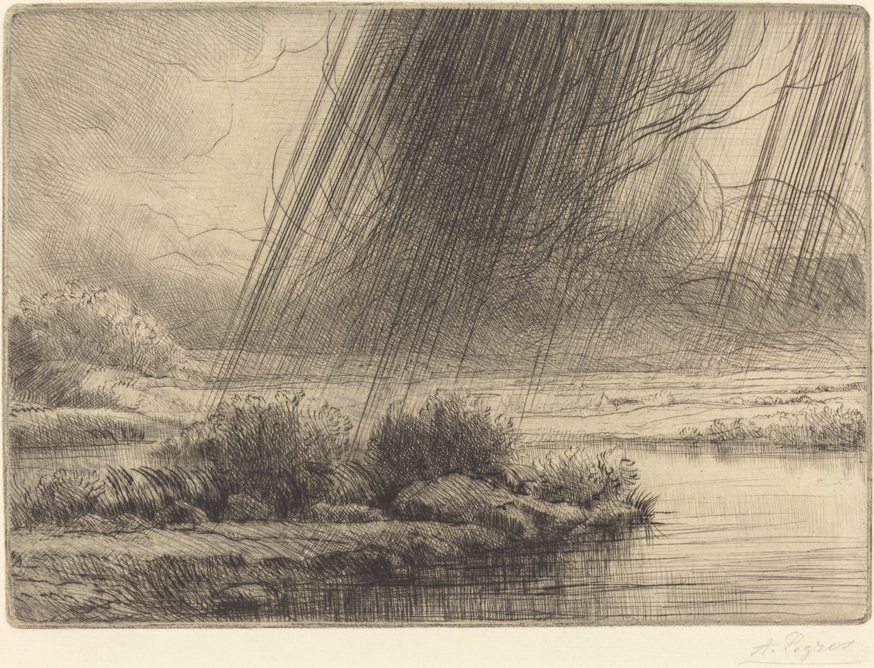 Tempestade Uma tempestade. de Alphonse Legros