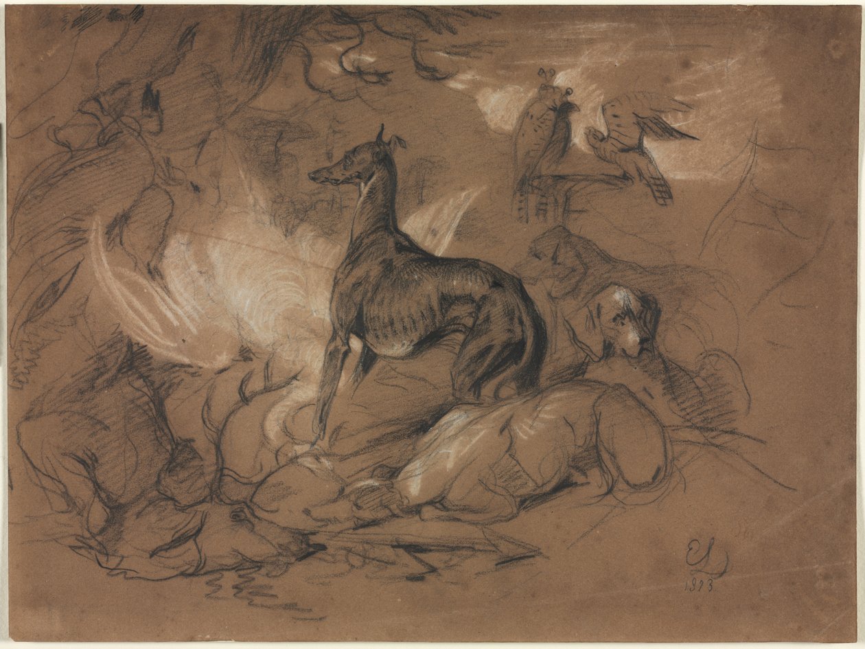 Estudos de Animais de Alphonse Legros