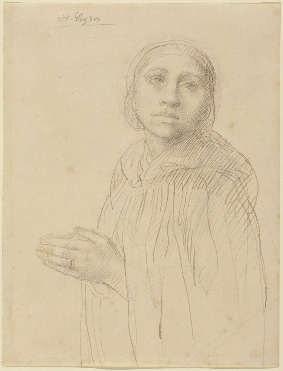 Estudo de uma Mulher a Rezar de Alphonse Legros