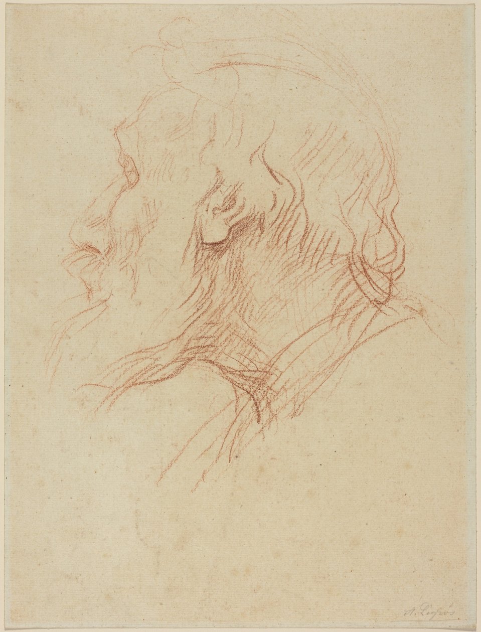 Estudo de um mendigo de Alphonse Legros