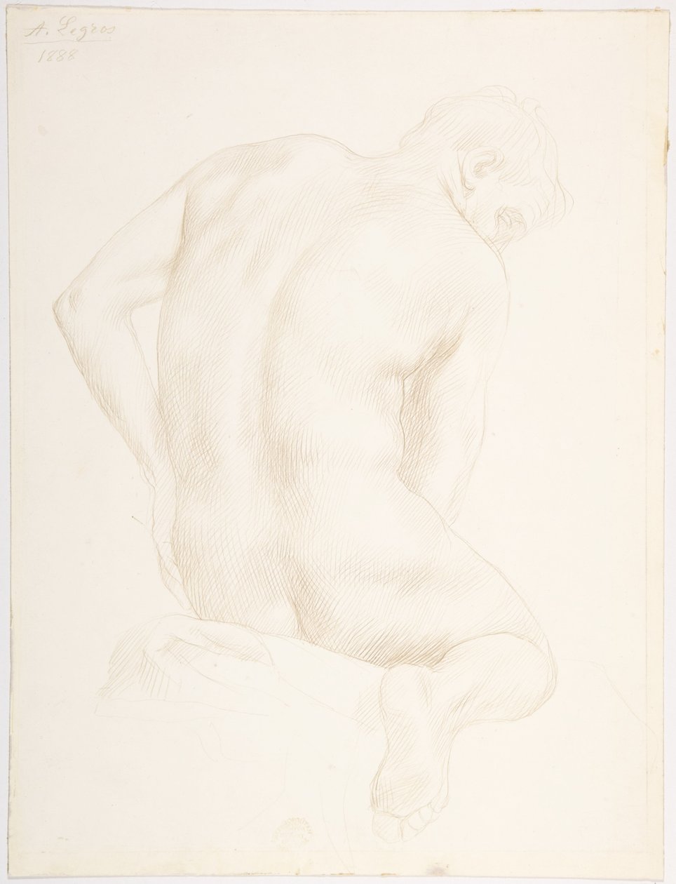 Estudo de uma figura de Alphonse Legros