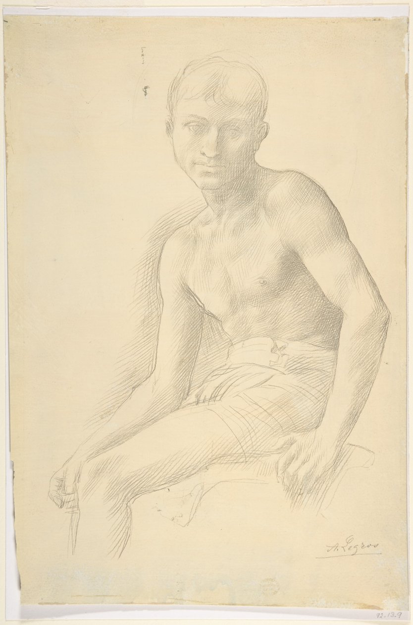 Estudo de uma figura de Alphonse Legros