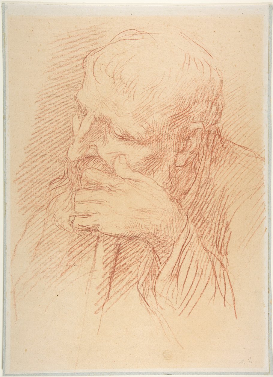 Estudo de uma cabeça de Alphonse Legros