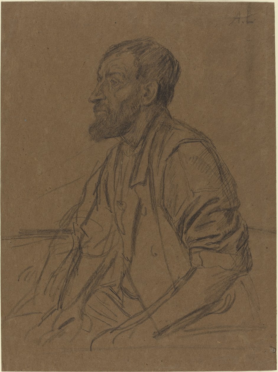 Estudo de um trabalhador de Alphonse Legros