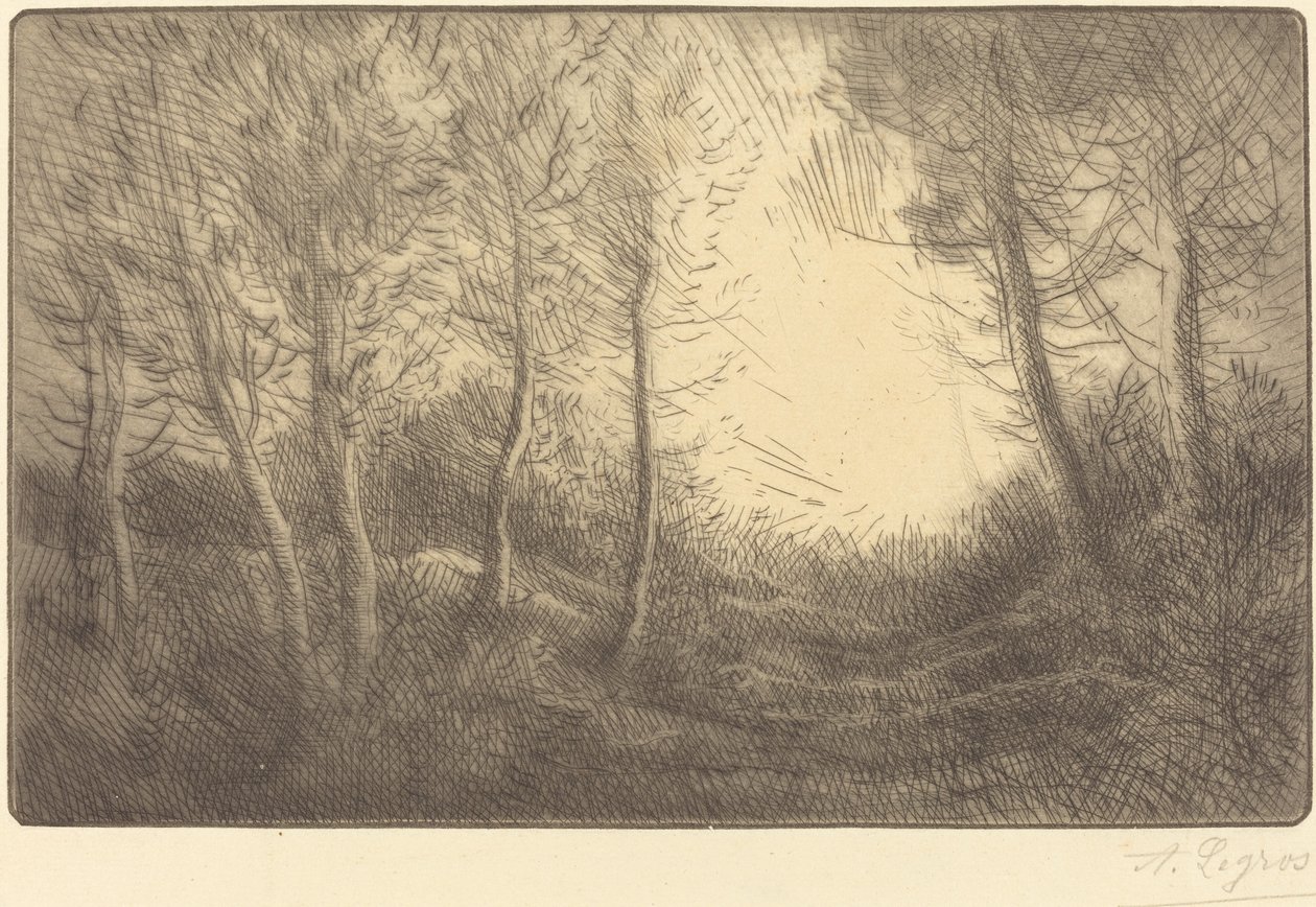 Nascer do sol, Bosques de Clamart de Alphonse Legros