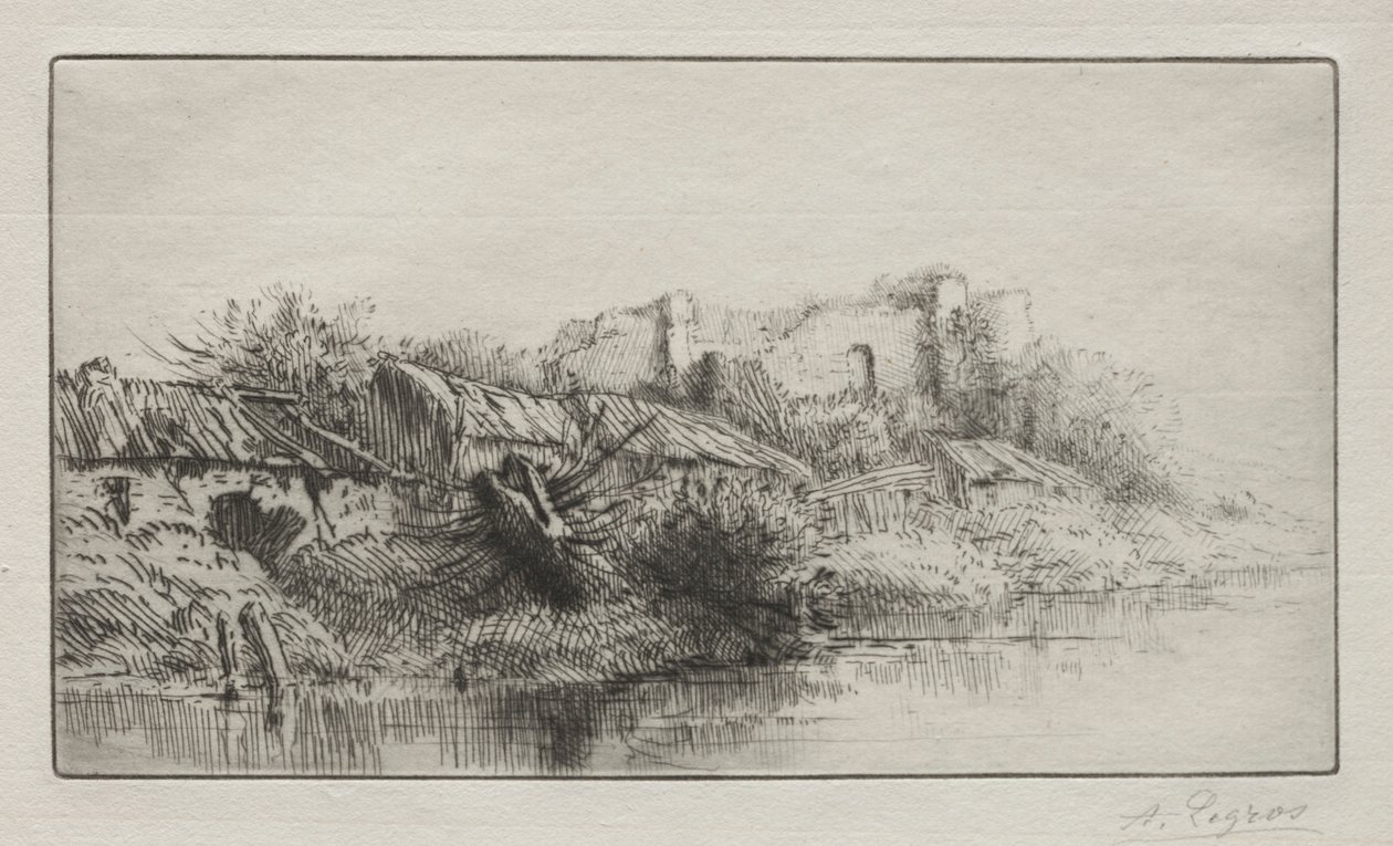 A vila abandonada. de Alphonse Legros