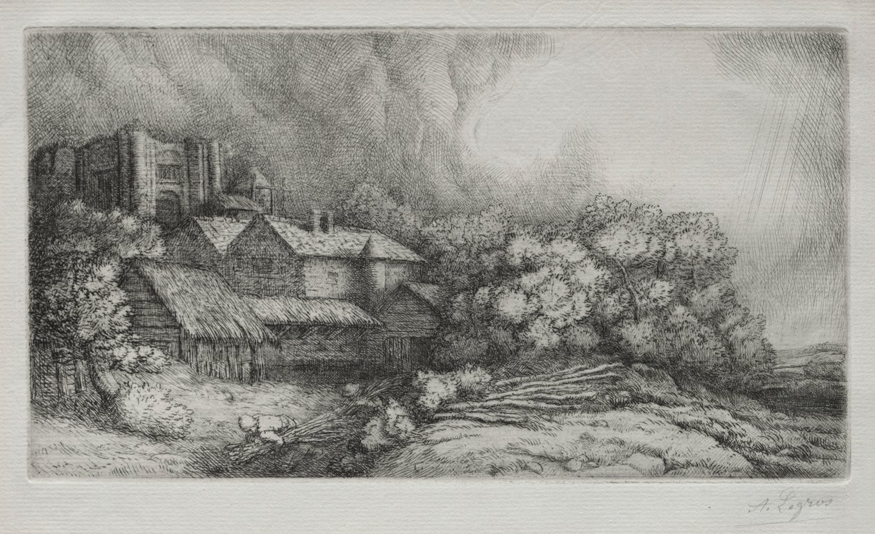 A fazenda da abadia La Ferme de labbaye. de Alphonse Legros