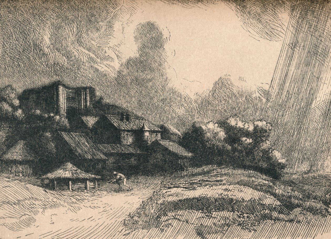 A fazenda da abadia, c1893 de Alphonse Legros