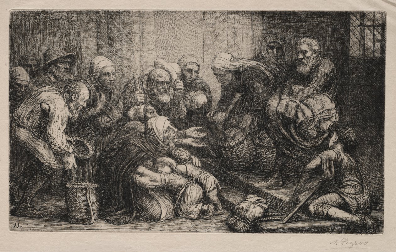 Os mendigos de Bruges de Alphonse Legros