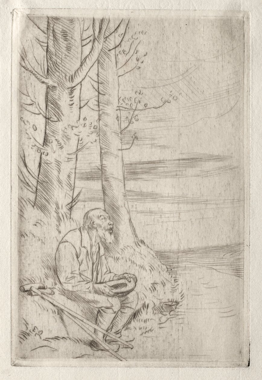 O mendigo cego de Alphonse Legros
