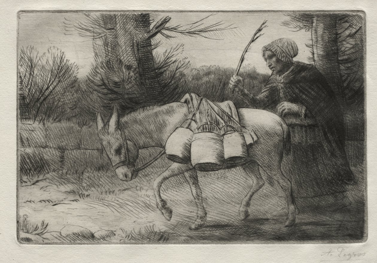 A Leiteira de Boulogne (Terceira Placa) de Alphonse Legros
