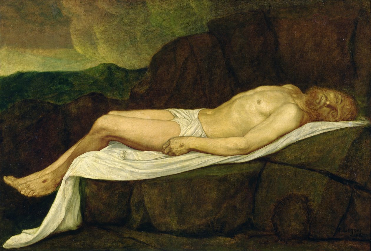 O Cristo Morto, 1888 de Alphonse Legros
