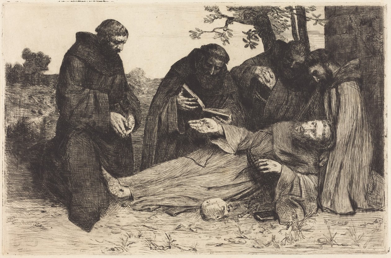 A morte de São Francisco de Alphonse Legros