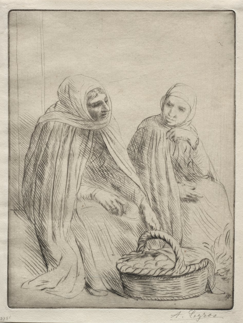 Os Mercadores de Ovos (1º Prato) de Alphonse Legros