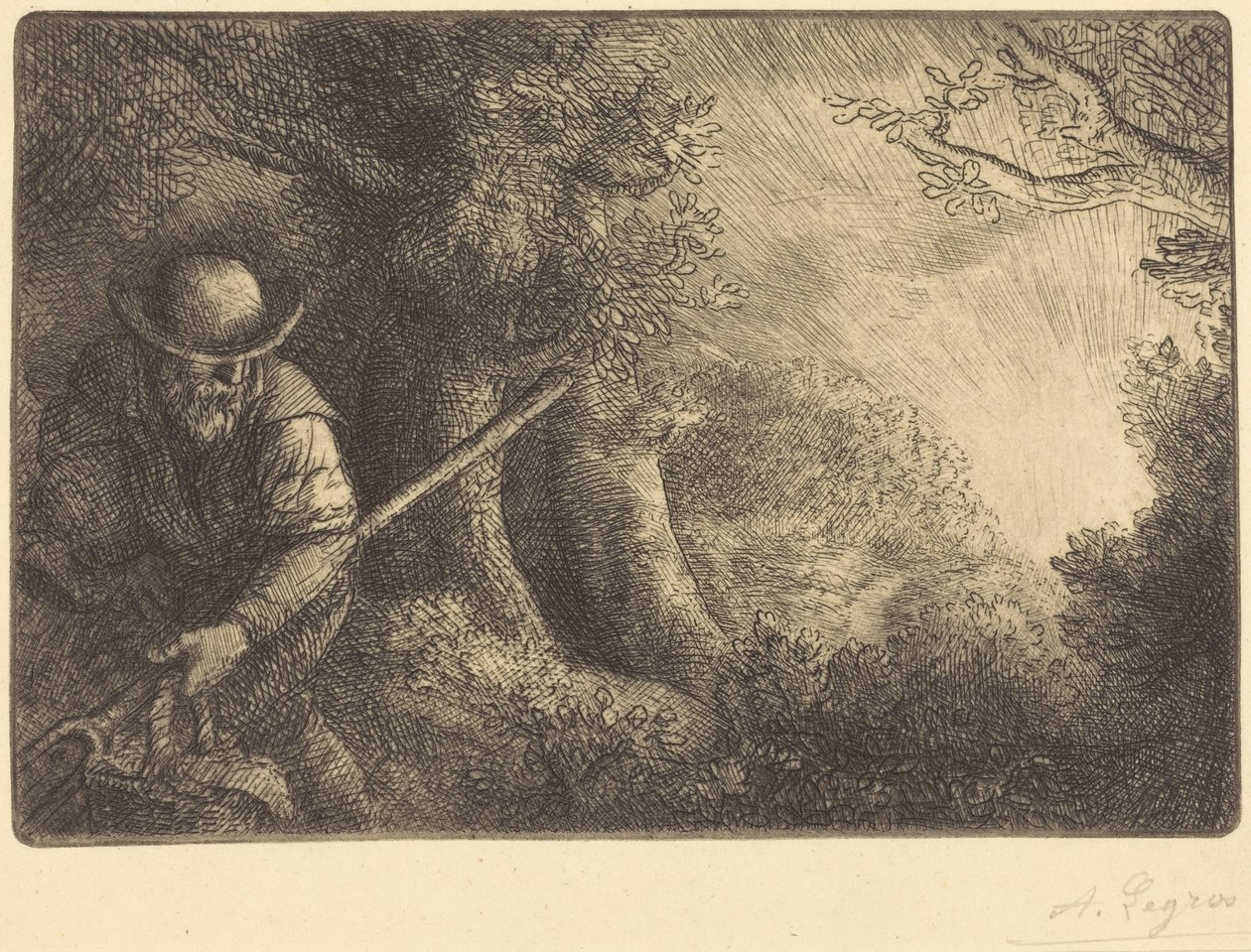 The Gardener (O jardineiro) de Alphonse Legros