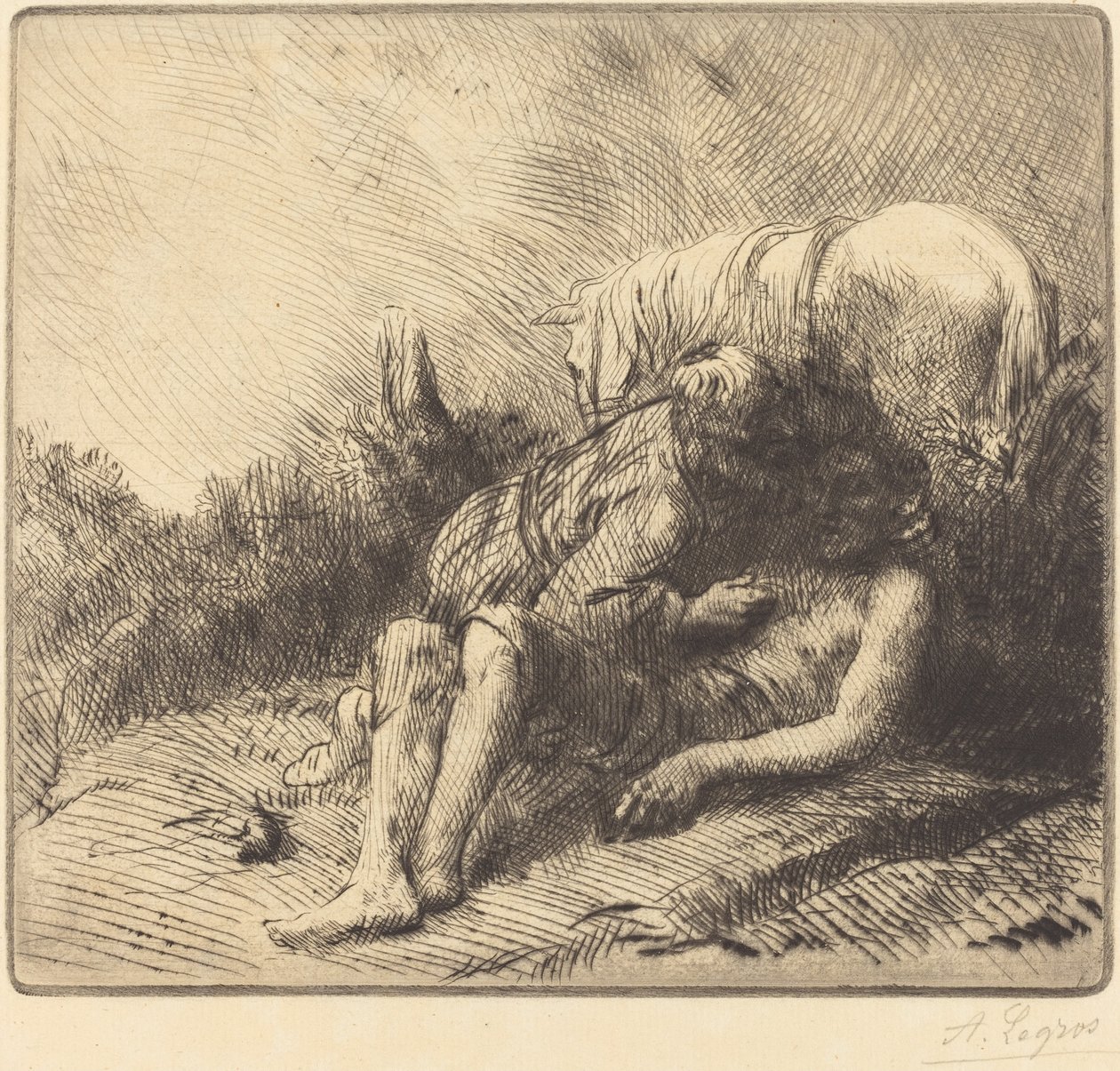 O Bom Samaritano de Alphonse Legros