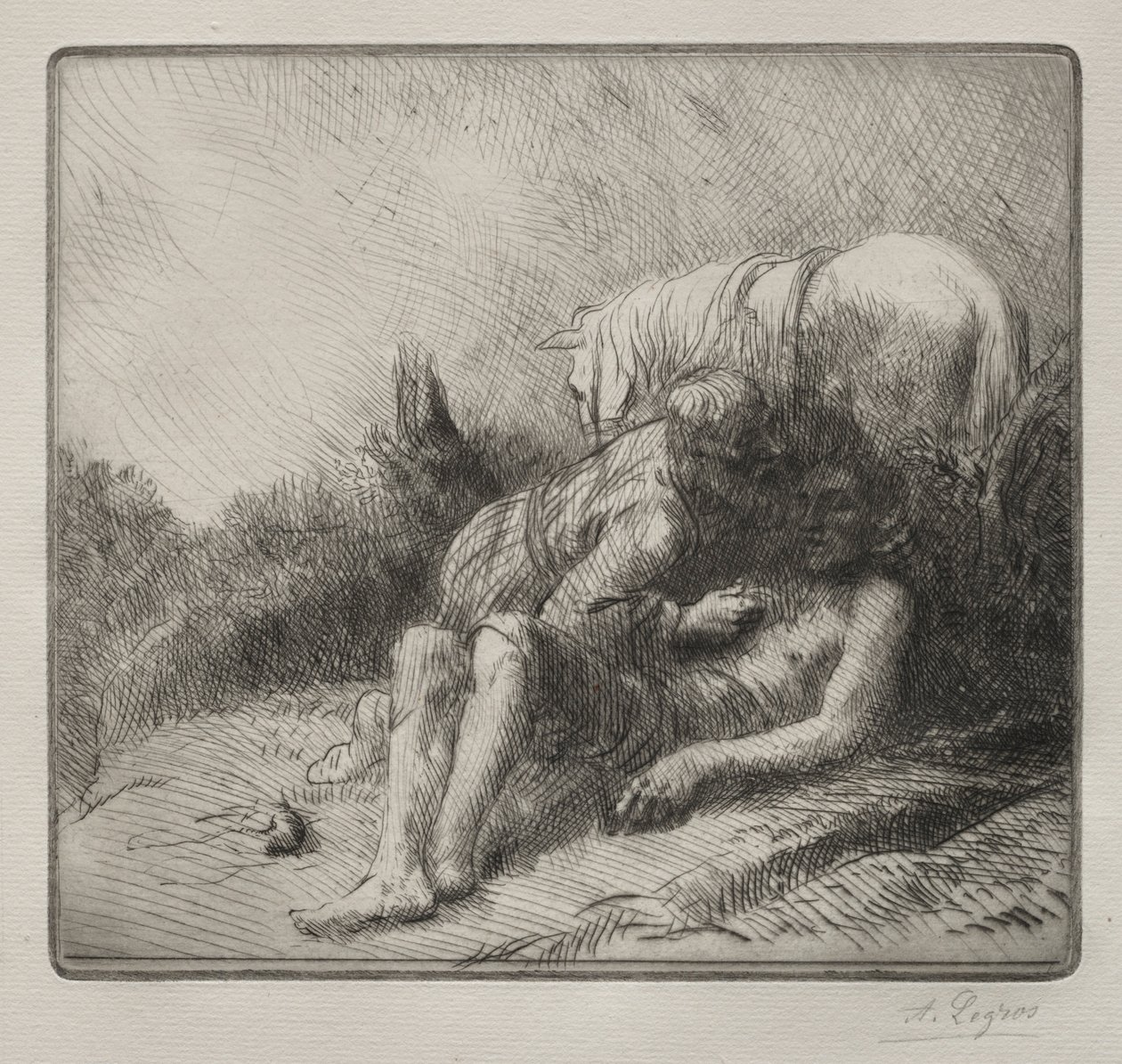 O bom samaritano. de Alphonse Legros