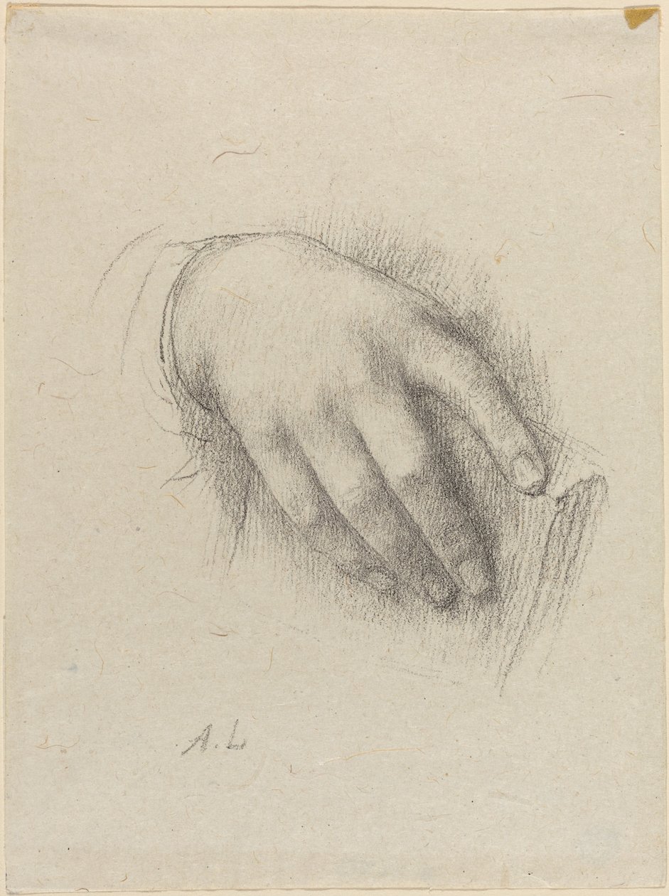 A mão da filha do artista de Alphonse Legros