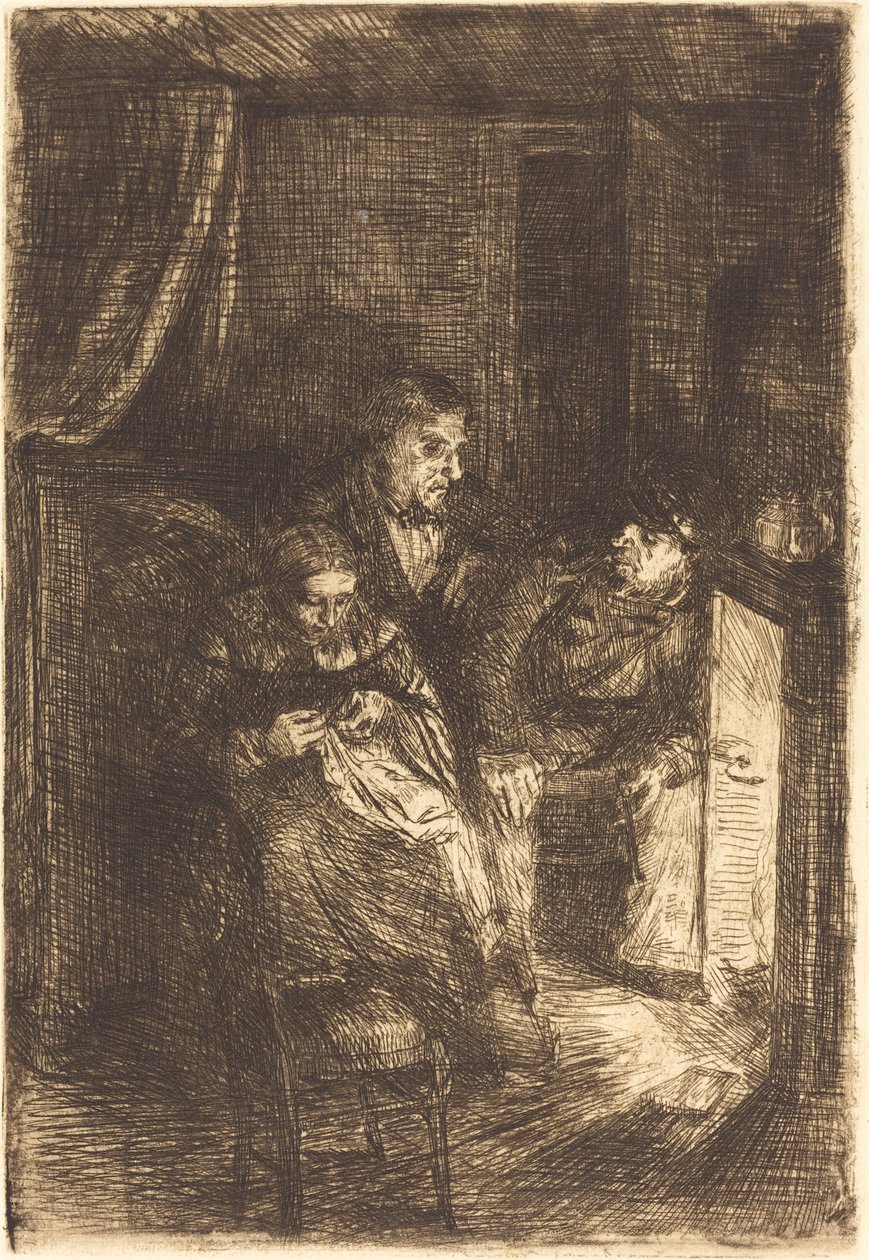 O saguão do Hearth Le. de Alphonse Legros