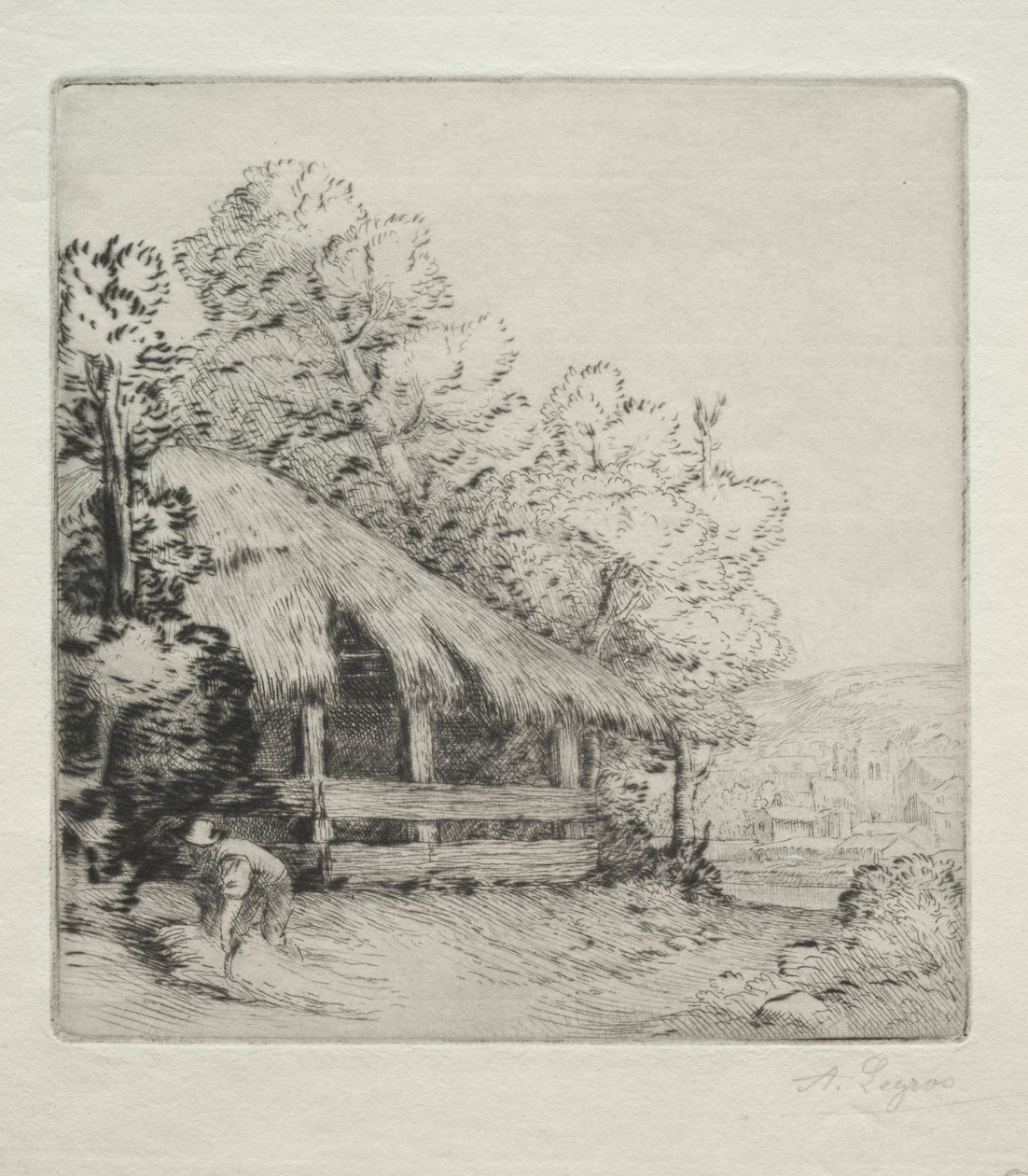 O pequeno galpão Le Petit Hangar. de Alphonse Legros