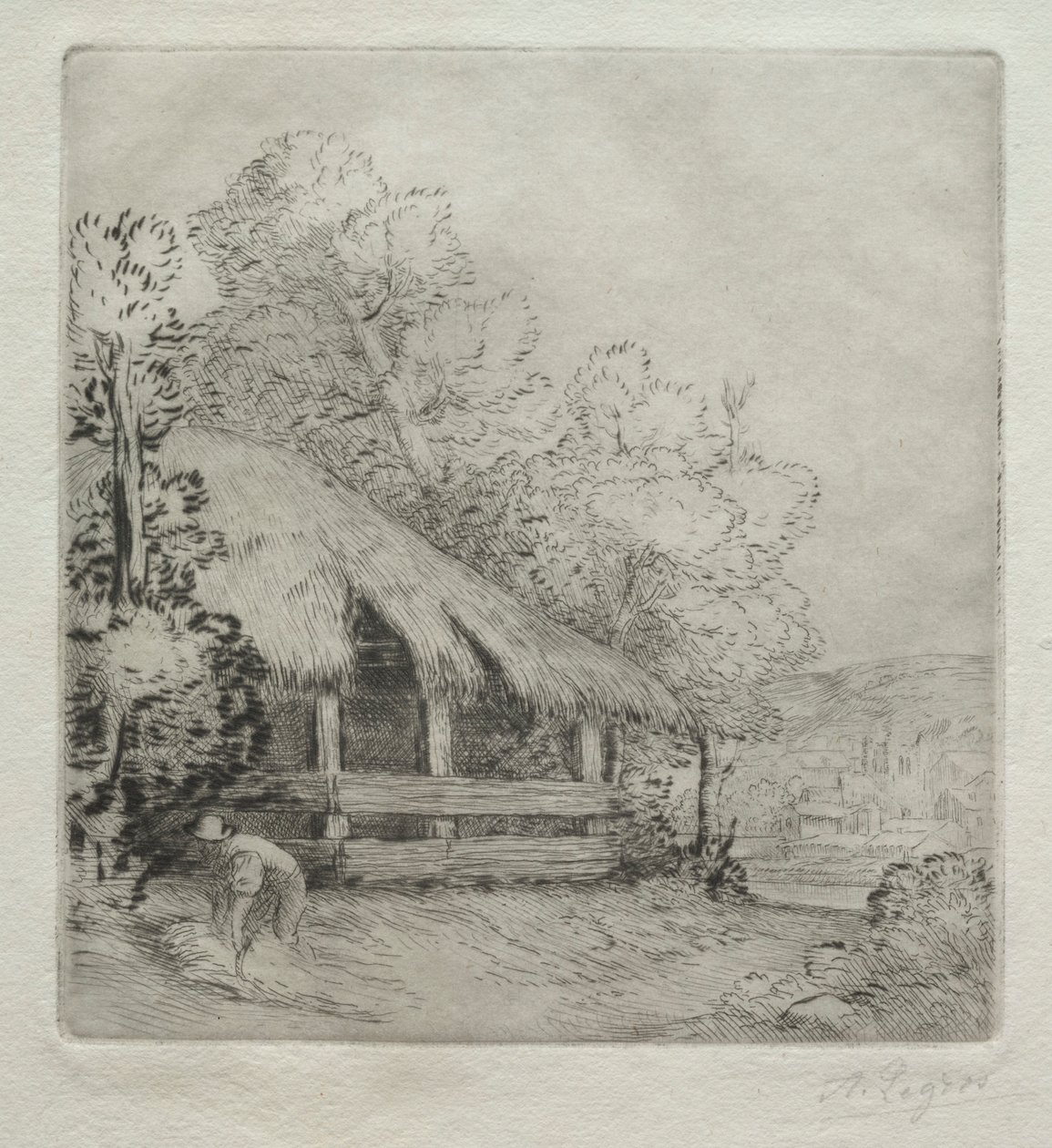 O pequeno galpão Le Petit Hangar. de Alphonse Legros