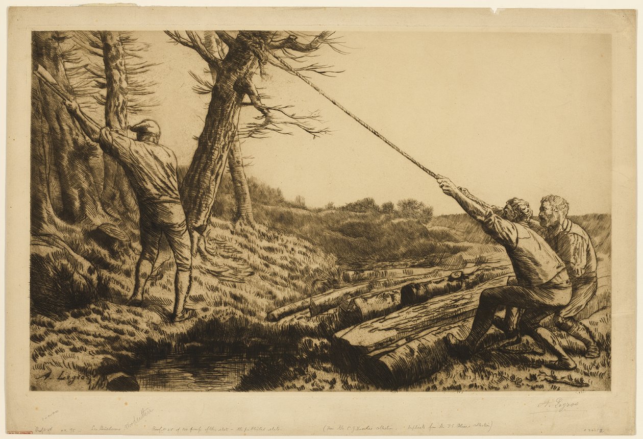 Os LumberJacks, segunda placa de Alphonse Legros