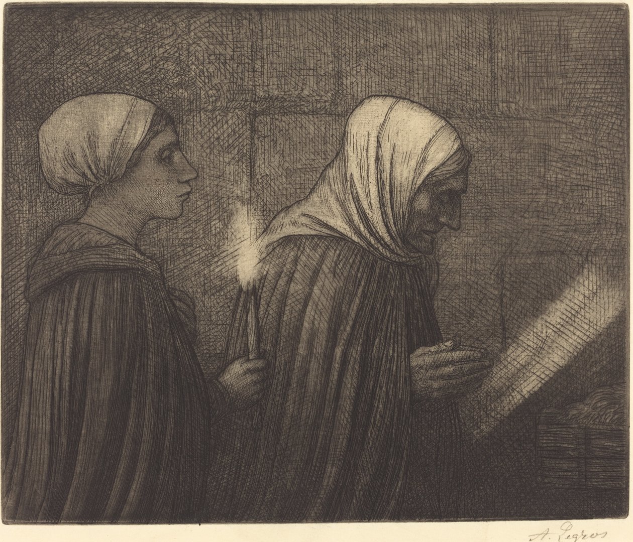 A manjedoura La creche. de Alphonse Legros