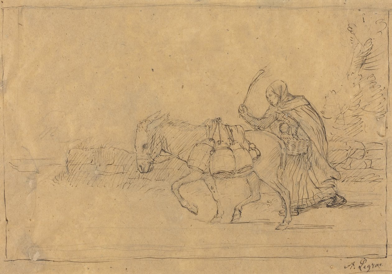 A leiteira de Boulogne de Alphonse Legros