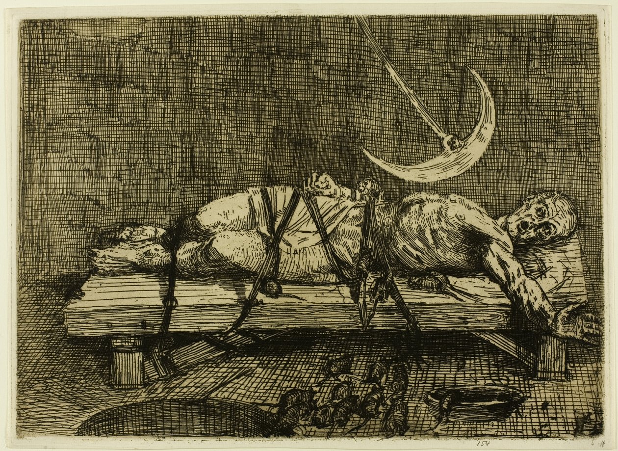 O Poço e o Pêndulo, segunda placa de Alphonse Legros