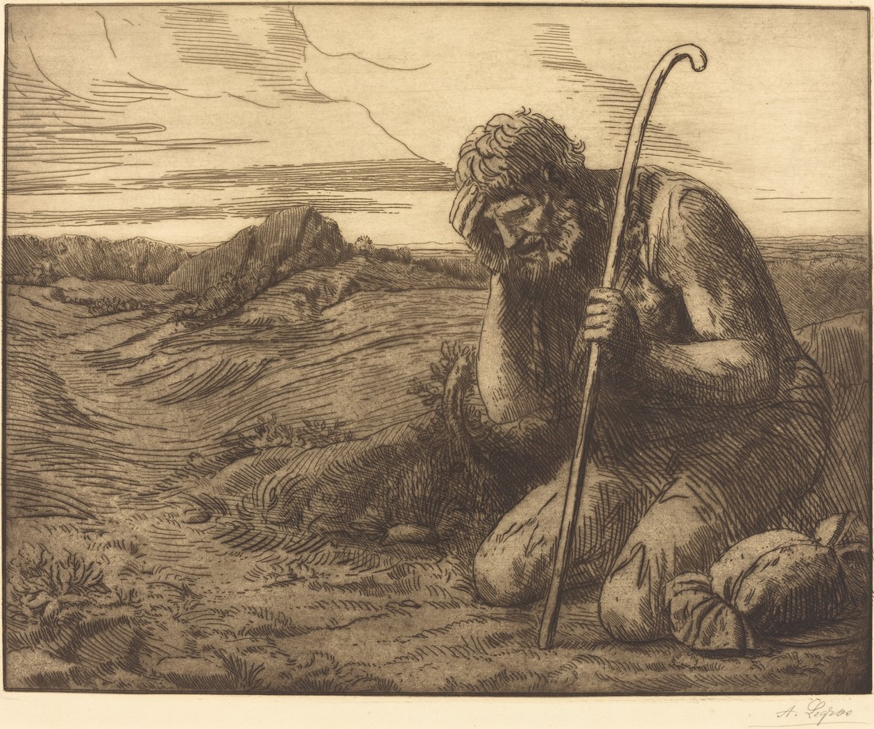 O Filho Pródigo, 6ª placa de Alphonse Legros