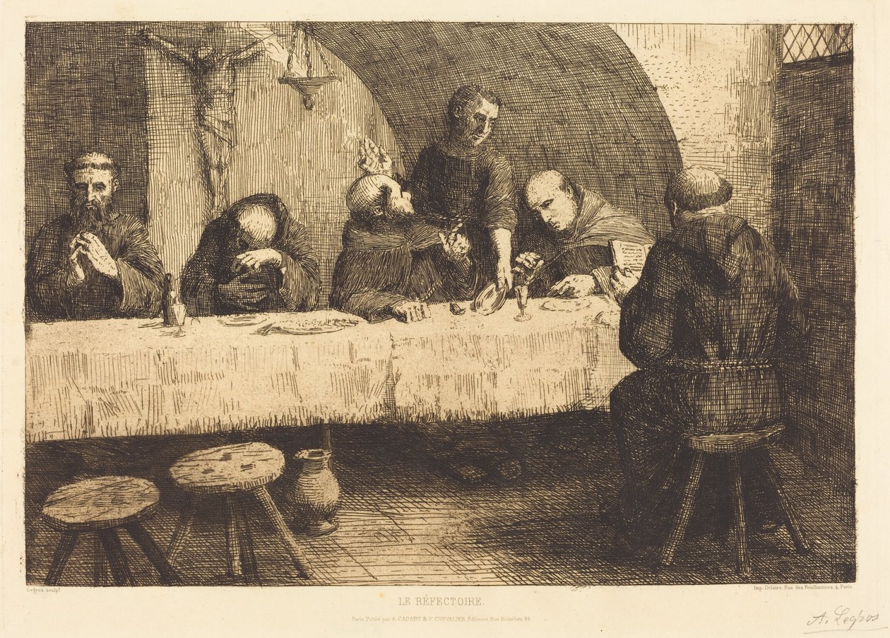O Refeitório (Le refectoire) de Alphonse Legros