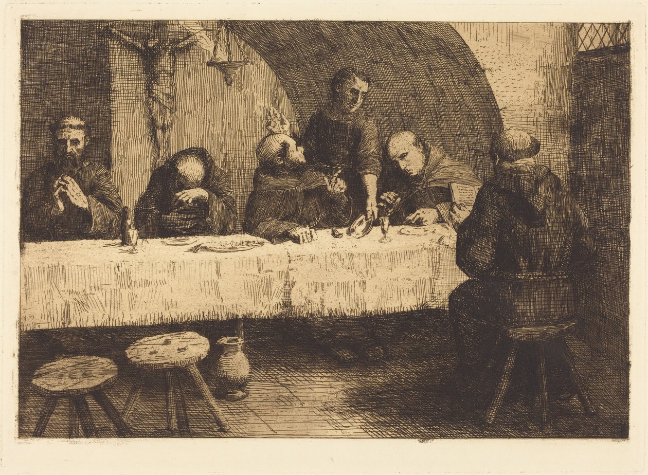 O Refeitório (Le refectoire) de Alphonse Legros