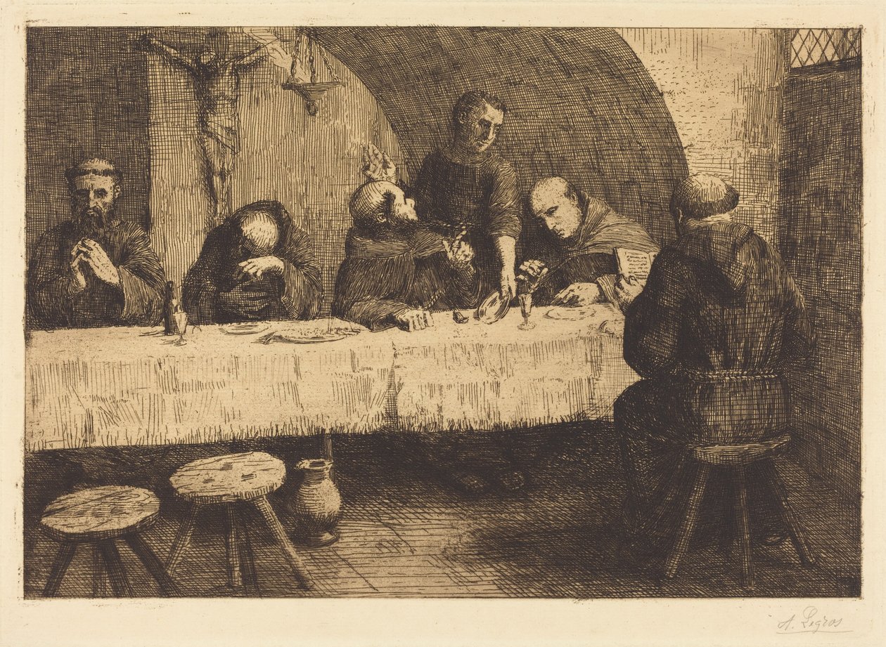 O Refeitório (Le refectoire) de Alphonse Legros