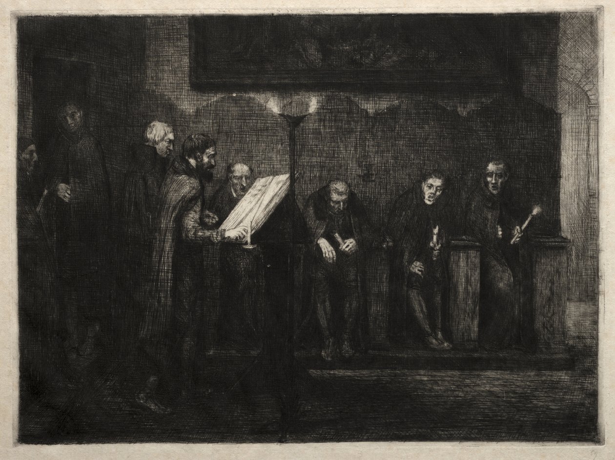Os cantores espanhóis de Alphonse Legros