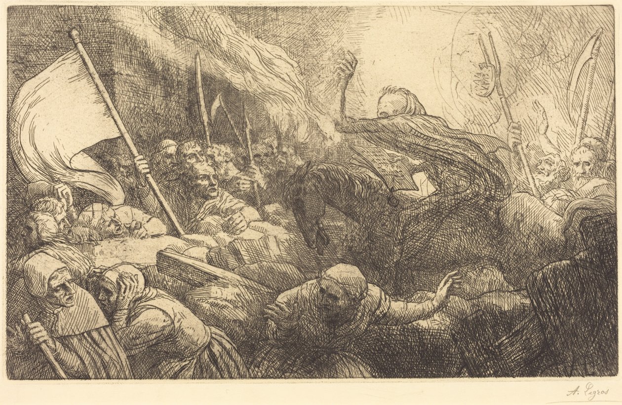 O triunfo da morte: proclamação de Alphonse Legros