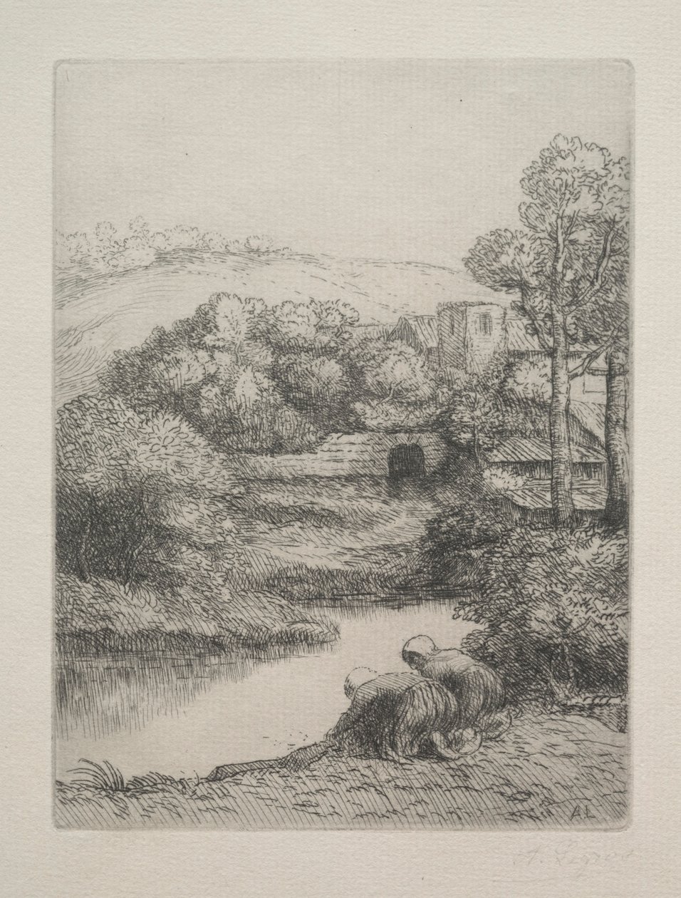The Wash House O Lavoir, Dite as arruelas. de Alphonse Legros