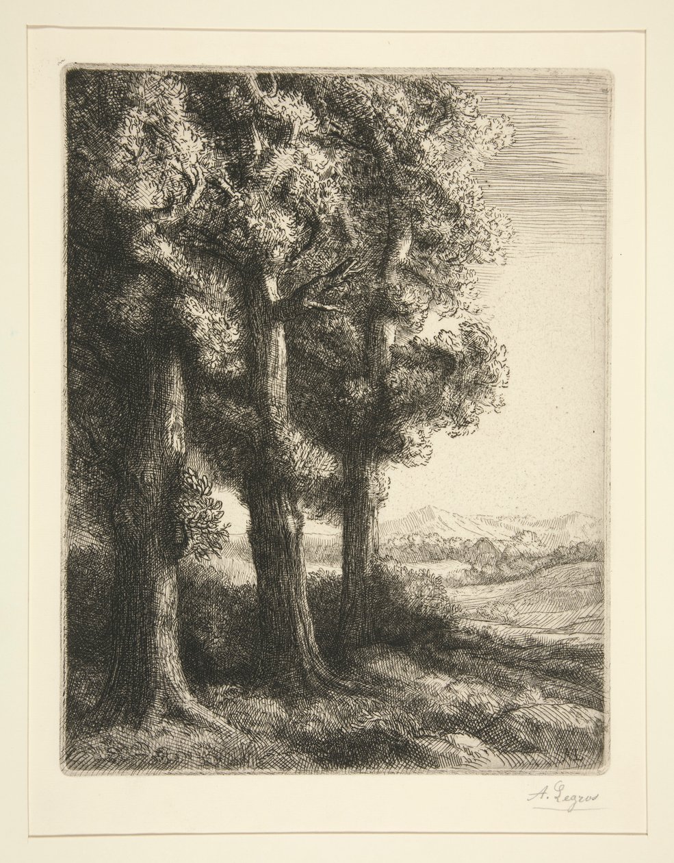 Tres arvores de Alphonse Legros