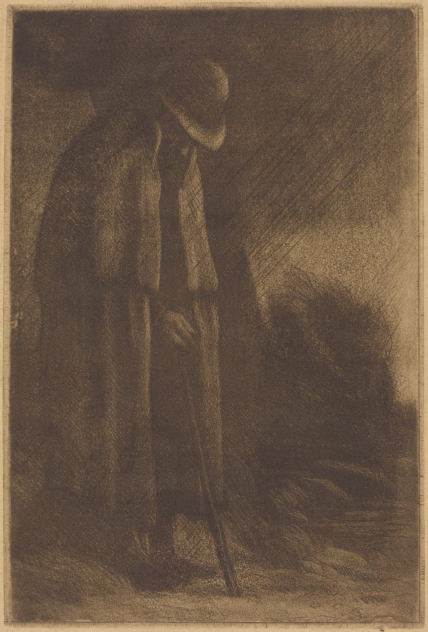 Viajante ao abrigo de Alphonse Legros