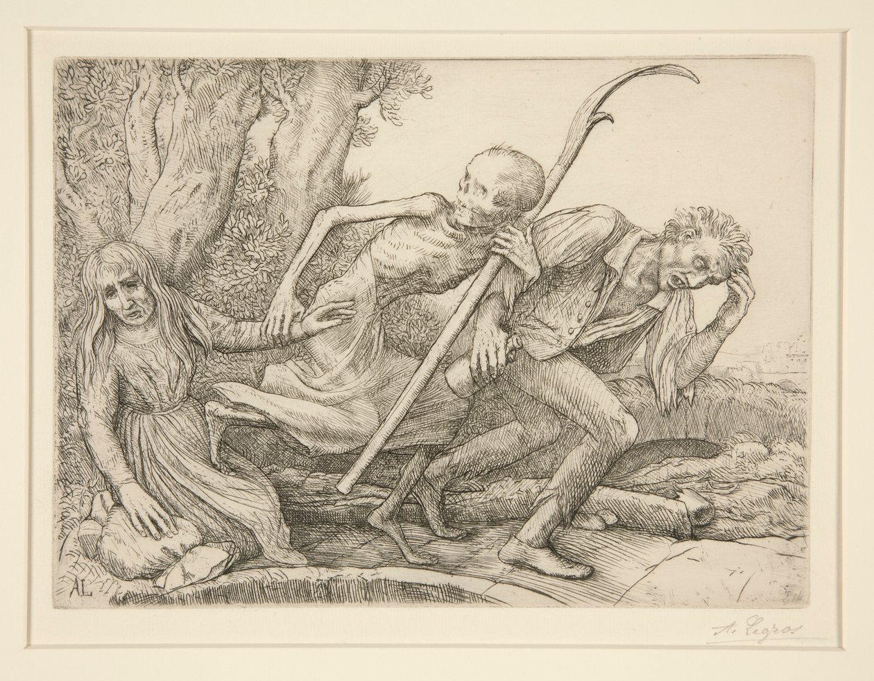Triumph of Death: Death Leading L de Alphonse Legros